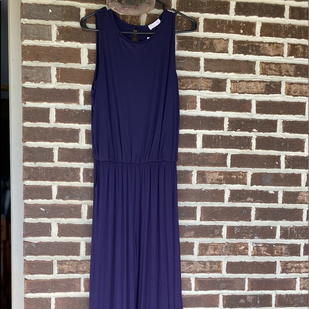 NWT So Much Love Pink Lily sleeveless jumpsuit